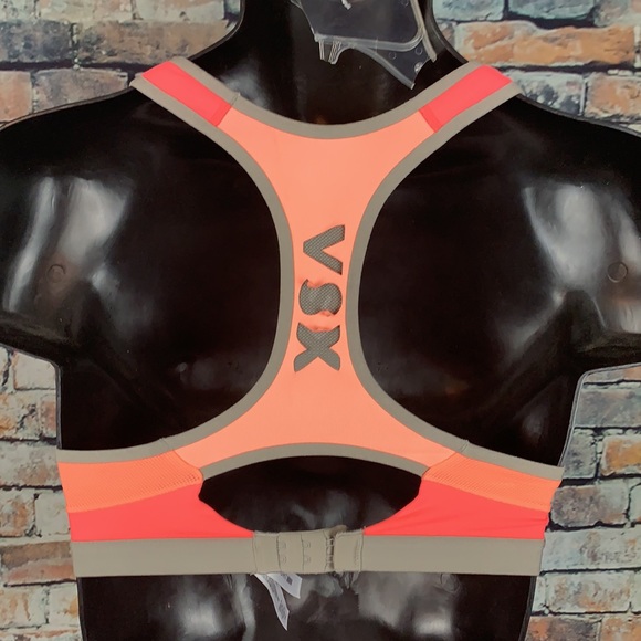 VSX Sport racer back orange sports bra size 32C - Picture 2 of 8